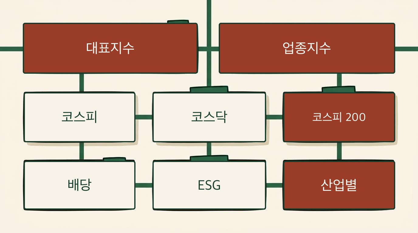 한국의 주요 주가지수: 코스피·코스닥·코스피 200 설명 이미지