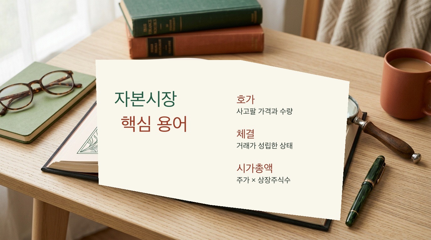 한국 자본시장 초보자를 위한 핵심 용어 설명 이미지
